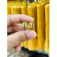 ราคา ต่างหูทอง ทองหุ้ม100 พลอยไพลิน 100 (18432424293)