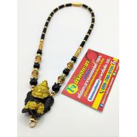 ราคา สร้อยกะลาแต่งหัวช้างแต่งเม็ดทองเรเซอร์ไม่ลอกไม่ดำอะไหล่ทองชุบลงยาสุโขทัยบัวไม้พญางิ้วดำห้อยพระได้1องค์ (16431569706)