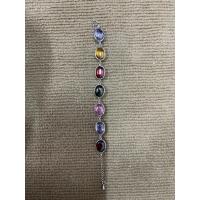 ราคา สร้อยข้อมือเหล็กไหลเพชรพญานาคขนาดเพชรกว้าง12mmยาว16mmตัวเรือนทองเหลืองชุบเงิน (12560223412)