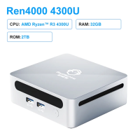 ราคา GenMachine New Mini PC มินิพีซี AMD Ryzen 3 4300U Processor Windows 10 11 2 7GHz Up to 3 7GHz DDR4 3200MHz Wifi6 BT5 2 MAX 32G RAM 4T SSD HDMI PC Gamer Computer (20825364741)