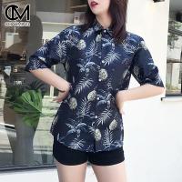 ราคา เสื้อฮาวาย เสื้อสงกรานต์ ลายสับปะรด ผ้า Cotton100 สีสันสดใส เป๊ะ ปัง อลังเว่อร์ รุ่น T122 (460303958)