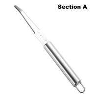 ราคา 1ชิ้นที่ปอกเปลือกส้มสแตนเลสผักผลไม้ด้วยมือมีดปอกเปลือกส้มมะนาวเครื่องมือในครัว (20521033295)