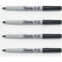 ราคา Sharpie 37002 Permanent Marker Ultra Fine Point Oil Waterproof Ink Black Blue Paint Marker Pen Sharpies Markers Pens (20304882430)