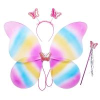 ราคา Pickmine 2023ปีกนางฟ้าสีสันสดใสใหม่สำหรับเด็กแสดงบนเวทีปีกผีเสื้องานปาร์ตี้วันเกิดวันฮาโลวีนปีกนางฟ้าพร้อมไม้กายสิทธิ์และห่วงผม (19429125890)