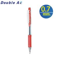 ราคา สีแดง ปากกาลูกลื่นแบบกด 0 7mm สีแดง ปากกา TriTouch Double A ปากกาลูกลื่นแบบกด (17027362806)