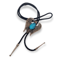 ราคา โบโลไทด์ คาวบอย คาวเกิล Bolo Tie Cowbow เนคไท วินเทจคาวบอยตะวันตก ทำด้วยมือเชือกหนัง (15254603542)