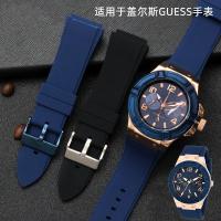 ราคา Suitable for GUESS watch strap W0247G3 W0040G3 W0040G7 waterproof soft silicone male strap 25 22mm bracelet accessory (11800347285)