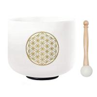 ราคา 528HZ 8 Inch Flower Of Life Crystal Singing Bowl Meditation Sound Bath Sound Healing Chakra Singing Bowl (20122342196)