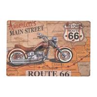 ราคา ป้ายสังกะสีวินเทจ American Main Street Route 66 ขนาด 20x30 ซม (11078971225)