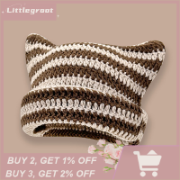 ราคา Littlegroot 2023 new HOT FASHION lazlook หมวกไหมพรมหูแมวน่ารักหมวกไหมพรมหมวกผู้หญิงหมวกถักลายปิศาจน้อยมีหูแมวชี้หมวกสำหรับฤดูใบไม้ร่วงและฤดูหนาว (20814649485)