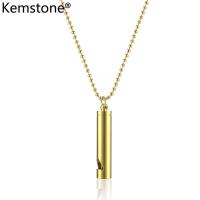 ราคา Kemstone เครื่องประดับคู่สร้างสรรค์สแตนเลสคอลัมน์นกหวีดจี้สร้อยคอสำหรับผู้ชายผู้หญิง (896000135)