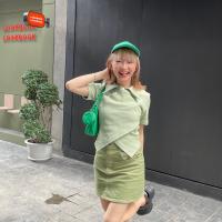 ราคา COMMONNNESS CO XOXO T Shirt เสื้อยืดคอปก แขนสั้น ดีไซน์ผ้าไขว้ด้านหน้า (9998211735)