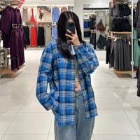 ราคา UNIQLO Shiye Ujia เสื้อผ้าสำหรับทั้งหญิงและชายผ้าสักหลาดเสื้อเชิ้ตลายสก๊อตแขนยาวลำลองเสื้อเชิ้ตลายสก๊อต 462405 462406ของแท้ญี่ปุ่นสไตล์ใหม่ (20799990818)