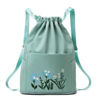 ราคา School Backpack Nylon Sports Bag Embroidered Backpack Printed Pattern Backpack Drawstring Storage Backpack (20413390543)