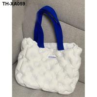 ราคา The new 2022 soft light bump color cotton tote bag damping computer bag filling large capacity one shoulder fitness leisure packages (19769590893)