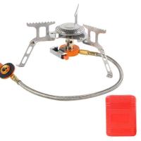 ราคา Camping Mini Gas Stove Outdoor Foldable Tourist Burner Portable Picnic Cooking Split Stoves Cooker Gas Furnace Camping 캠핑용품 (17796117439)