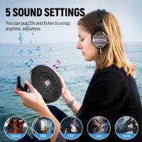 ราคา เครื่องเล่นซีดีแบบพกพา Desobrey เครื่องเล่นซีดีเครื่องเล่นซีดีพกพาพร้อมลำโพง ทรานส์มิตเตอร์ FM เครื่องเล่นซีดีขนาดกะทัดรัดสำหรับรถยนต์ในตัวชาร์จไฟได้2000MAh วอล์คแมน CD เครื่องเล่นซีดีพร้อมหน้าจอ LCD 