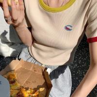 ราคา Champion เสื้อยืดผู้หญิงแขนสั้นแท้รุ่นอเมริกันเสื้อยืดสลิมสีฮิตผ้าฝ้ายบริสุทธิ์ถักรหัสขาด80 Catties To 100 Catties ข้อเสนอพิเศษสองชิ้น (20344794568)