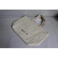 ราคา Japanese tide brand agnes b casual men and women large capacity tote bag student double thick canvas bag shoulder bag (19761616509)