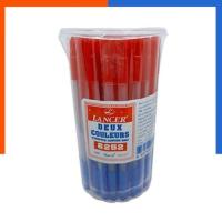 ราคา ปากกา 2 สี LANCER ปากกาลูกลื่น 2 สี 0 5 มม น้ำเงิน แดง แลนเซอร์ ดุ็ก 8252 US Station (20205537678)
