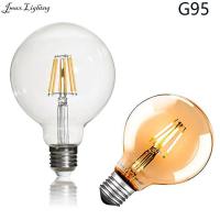 ราคา Jmax โคมไฟ G95หลอดไส้เอดิสัน LED ของเก่าหลอดไฟ LED 4W 6W 8W 12W G95หลอดไฟวินเทจ E27สีขาว3000K โคมไฟ (20671164911)