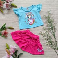 ราคา ชุดเด็กหญิง แต่งแบบเสื้อครอป เซ็ทคู่กางเกงผูกเอว ลายเจ้าหญิงยูนิคอน เรนโบว์บลิ๊งค์ PrincessUnicorn MP650168 S XL (17292308837)