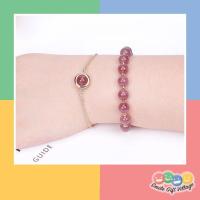 ราคา กำไลหิน สร้อยข้อมือหินสตอเบอรี่ควอตซ์ STRAWBERRY QUARTZ ความรัก ความสุข ความสดใส หินมงคล หินนำโชค หินธรรมชาติ (11809209669)