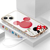 ราคา Hontinga เคสโทรศัพท์สำหรับ iPhone 15 Pro Max 15 Plus 5G เคสอนิเมะมินนี่เม้าส์ชุบโครเมี่ยมสุดหรู TPU นิ่มเคสโทรศัพท์สี่เหลี่ยมคลุมทั้งหมดปกป้องกล้องเคสยางกันรอยสองตาสำหรับเด็กผู้หญิง (20393283760)