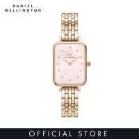 ราคา Daniel Wellington Quadro Lumine 20X26มม 5 Link ทองคำสีกุหลาบถูสีชมพู Dial Watch สำหรับผู้หญิง สแตนเลสสายนาฬิกา Square Crystal Dial Mother Of Pearl DW Official นาฬิกาผู้หญิง นาฬิกาสำหรับผู้หญิง นาฬิกาข