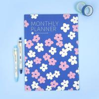 ราคา Flower A4 Monthly Planner V 2 undated แพลนเนอร์รายเดือนขนาด A4 ไม่ระบุวันที่ (19698081082)