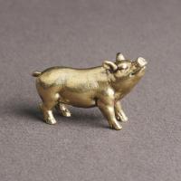 ราคา วินเทจทองเหลืองหมูเครื่องประดับตารางราศีหมูทองแดงแกะสลักหัตถกรรมเครื่องประดับเหวินเล่นชาสัตว์เลี้ยงบรอนซ์เก่า (19917060584)