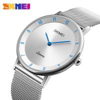 ราคา HotSKMEI ที่เรียบง่ายอัลตร้าบางนาฬิกาควอตซ์สแตนเลสตาข่ายสายนาฬิกาผู้ชายแฟชั่นนาฬิกากันน้ำผู้ชายนาฬิกาข้อมือสบายๆ (20291842387)