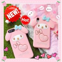ราคา 3D การ์ตูนน่ารัก Melody กรอบหลังซิลิโคนนิ่มสำหรับ iPhone 11 12 13 Pro Max เคสโทรศัพท์ Fundas สำหรับ iPhone 4 5S 6S Plus 7 Plus XS Max XR (3779742710)