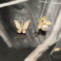 ราคา ต่างหู be your bag ก้านเงินแท้ S925 ผึ้ง ผีเสื้อ สองข้างไม่เหมือนกัน Code 2025 (19397652851)