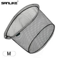 ราคา SANLIKE แบบพกพาตกปลาสุทธิพับยาง PE ตาข่ายความลึกอลูมิเนียมเฟรมแหวนพับตกปลาสุทธิ (19439171626)