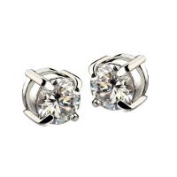 ราคา 1 Pair Fashion Ear Stud Earring White Silver (20902068576)