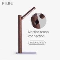 ราคา LED wooden table lamp Nordic Creative branch structure reading light 360 adjustable table light USB rechargeable desk lamp (11974228586)