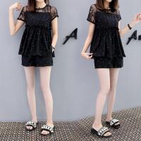 ราคา ชุดสูท ชุดสูทแฟชั่นสตรีขนาดใหญ่ ชุดสูทฤดูร้อน เวอร์ชั่นเกาหลี กางเกงขาสั้นแฟชั่นลำลอง กางเกงขาสั้นสองชิ้น (20538456476)