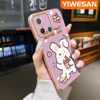 ราคา YIWESAN เคสสำหรับ Xiaomi Redmi 12C 12 A1 S2 Y2 A2 POCO C55 F5 Pro การ์ตูนกระต่ายน่ารักซิลิโคนนิ่มชุบหรูหราเคสขอบสี่เหลี่ยมใหม่เคสป้องกันเลนส์กล้องกันกระแทก (20888286529)