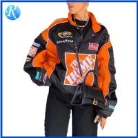 ราคา สีส้มสไตล์กีฬาฤดูใบไม้ร่วงชุดลำลองหลวมๆแบบพิมพ์ลาย Jaket Baseball แขนยาว (21174691475)