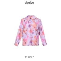 ราคา Shaka AW23 Illuminate Florals Satin Shirt เสื้อเชิ้ตปก Peter Pan กว้าง ผ้าซาติน BL 8231003 (21260761298)