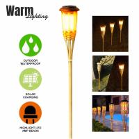 ราคา 124PCS Solar Lamps LED Flame Effect Lamp Handcraft Bamboo Waterproof Garden Lighting Lawn Torches Yard Landscape Outdoor Light (20419419527)
