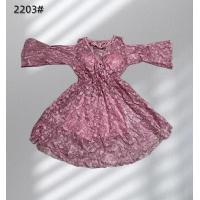 ราคา พร้อมส่ง ชุดว่ายน้ำ ทูพีช มีเสื้อคลุม ลายลูกไม้ 2203 (16879925614)