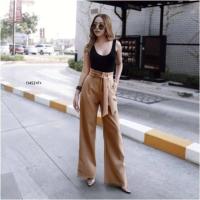 ราคา 11452 ชุดเซท มีหลายสี เสื้อกล้าม สีดำ กางเกงขายาว ขากระบอกใหญ่ ทรงเรียบหรู เสื้อผ้าแฟชั่น ชุดเที่ยว (16980337384)