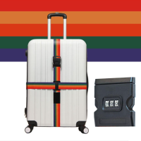 ราคา bingbin สายรัดกระเป๋าเดินทาง เอนกประสงค์ มีรหัสล็อค คาด4ทิศ สายรัดกระเป๋า (18293335852)