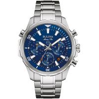 ราคา Bulova Mens Marine Star Chronograph Watch 43mm Stainless Steel Blue Dial (16960943571)