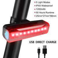 ราคา จักรยาน X TIGER ไฟท้าย5โหมด USB แบบชาร์จได้จักรยานไฟท้าย LED ไฟเตือนสำหรับรถจักรยานไฟท้ายจักรยานสายใช้ในจักรยาน MTB กันน้ำ (18279944053)