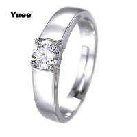 ราคา Yuee แหวนเพชรแหวนเพชรโมอิสสำหรับงานหมั้นเทียมสำหรับผู้หญิงและเด็กผู้หญิง (20031993974)