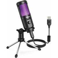 ราคา MAONO USB Gaming Microphone for PC Computer Condenser Mic with Gain Knob RGB Light Tripod Stand for Recording Podcasting Streaming Compatible with PS5 PS4 Mac Laptop Desktop PM461TR RGB BLACK (1999515
