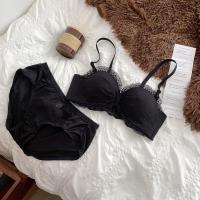 ราคา ผู้หญิงชุดชั้นในลูกไม้ไร้สายหวานญี่ปุ่นบราไร้กรอบหน้าอกเล็กๆใส่สบาย (20893641135)